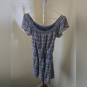 Sequin Hearts Short Sleeve Pullover Dress